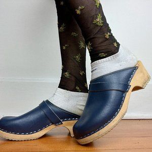 Vintage Clogs - Lotta from Stockholm - Navy Blue